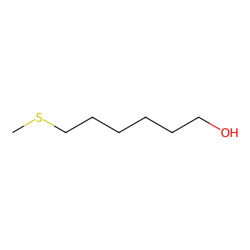 1-Hexanol, 6-(methylthio)- structure
