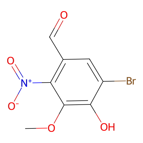 5-Bromo-2-nitrovanillin structure