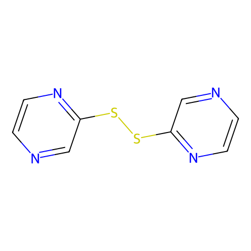 2-(Pyrazin-2-yldisulfanyl)pyrazine structure
