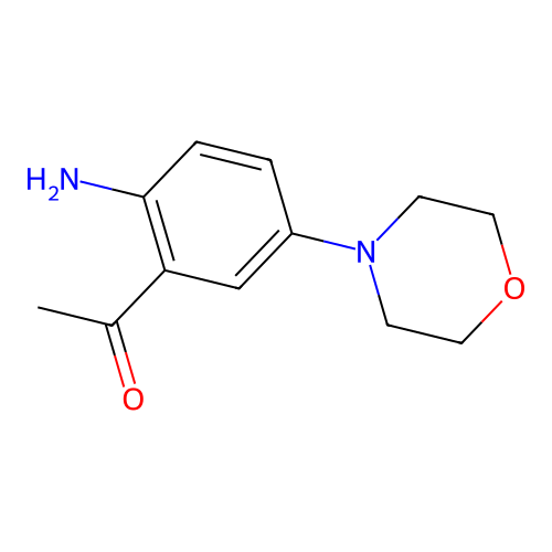 1-(2-Amino-5-morpholinophenyl)-1-ethanone structure