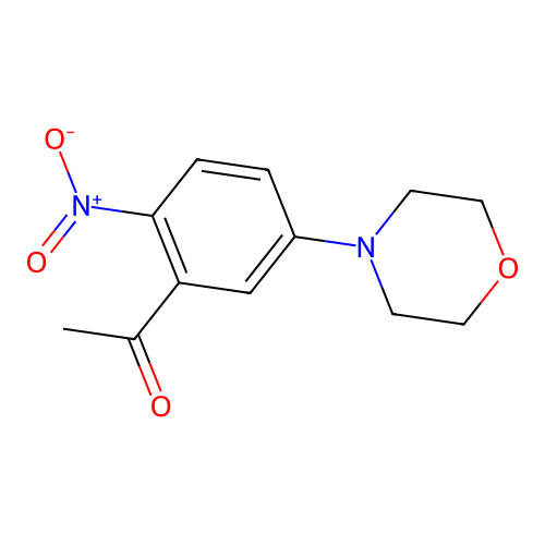 1-(5-(4-Morpholinyl)-2-nitrophenyl)ethanone structure