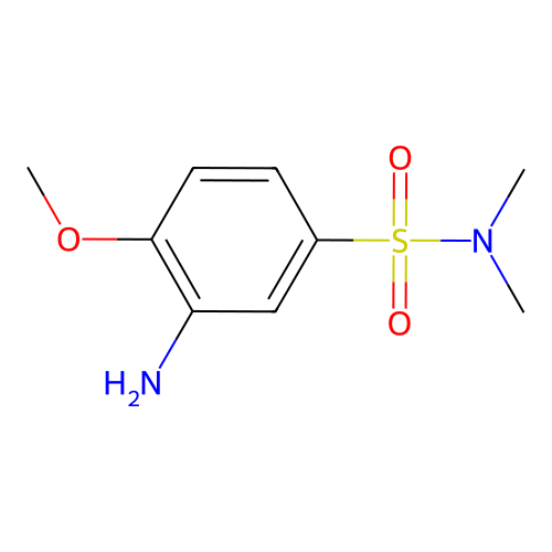 3-amino-4-methoxy-N,N-dimethylbenzene-1-sulfonamide structure