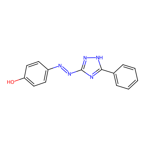 4-(5-Phenyl-4H-[1,2,4]triazol-3-ylazo)-phenol structure