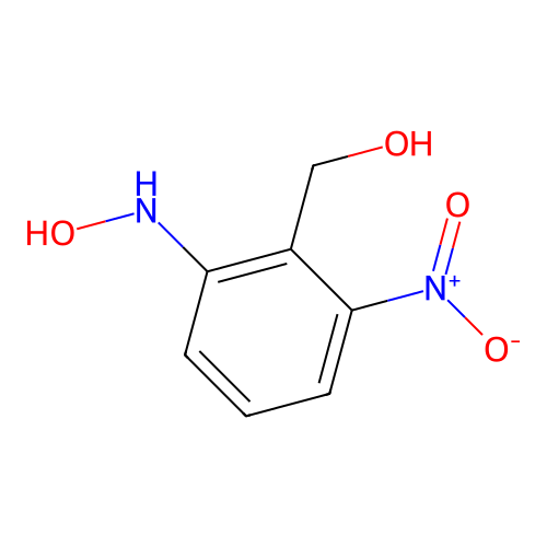 Benzenemethanol, 2-(hydroxyamino)-6-nitro- structure