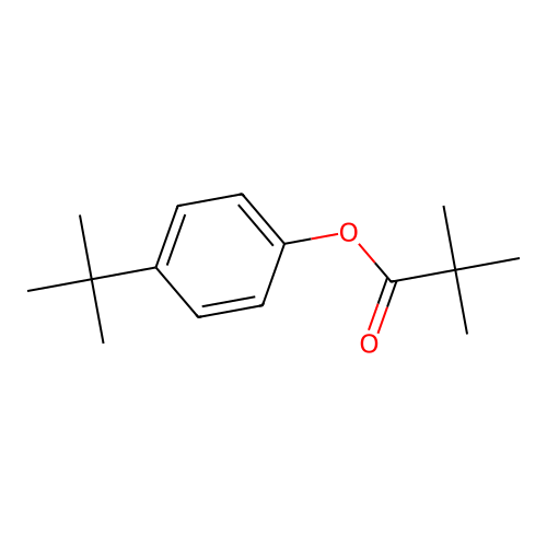 Propanoic acid, 2,2-dimethyl-, 4-(1,1-dimethylethyl)phenyl ester structure