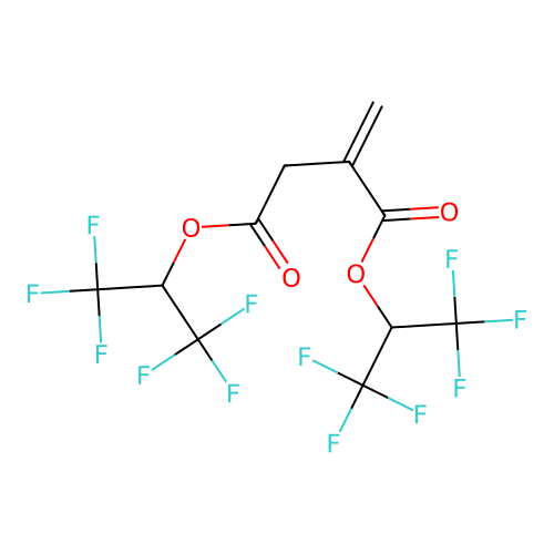 Bis(hexafluoroisopropyl)itaconate structure