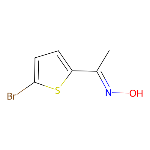 Z-1-(5-Bromo-thiophen-2-yl)-ethanone oxime structure