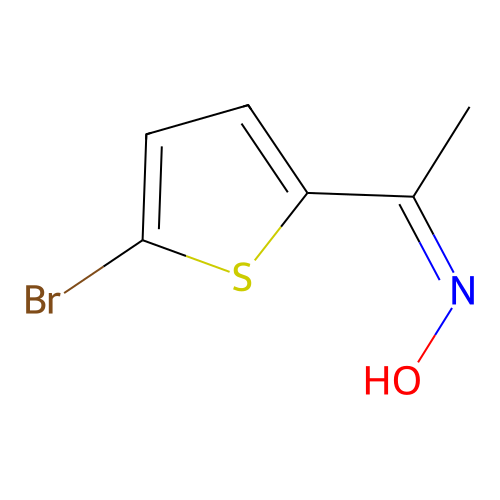 (Z)-(5-Bromo-2-thienyl)ethanone oxime structure