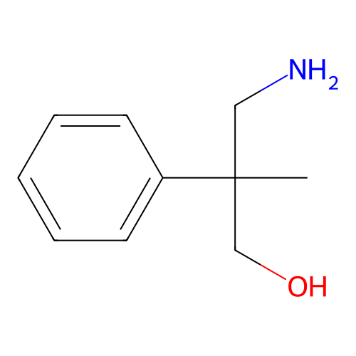 3-Amino-2-methyl-2-phenylpropan-1-ol structure
