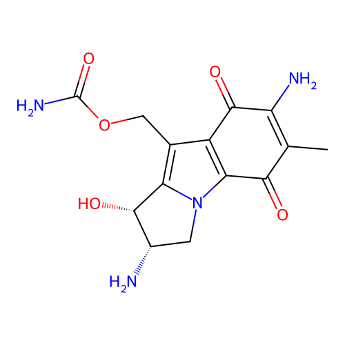 cis-1-Hydroxy-2,7-diamino Mitosene structure