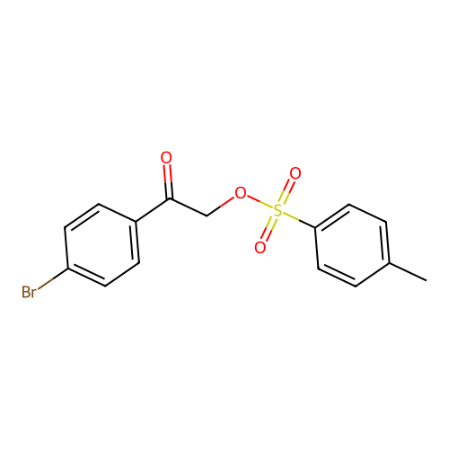 Ethanone, 1-(4-bromophenyl)-2-[[(4-methylphenyl)sulfonyl]oxy]- structure
