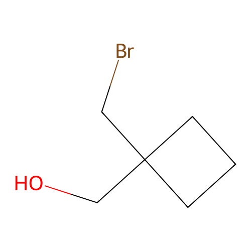 [1-(Bromomethyl)cyclobutyl]methanol structure