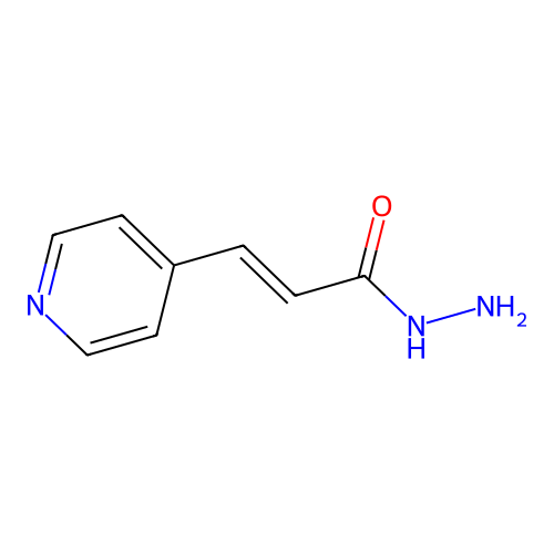3-(4-Pyridinyl)-2-propenoic acid hydrazide structure