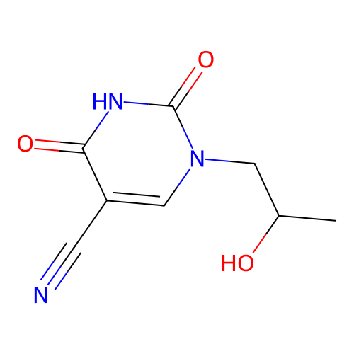 1-(2-Hydroxypropyl)-2,4-dioxo-1,2,3,4-tetrahydropyrimidine-5-carbonitrile structure
