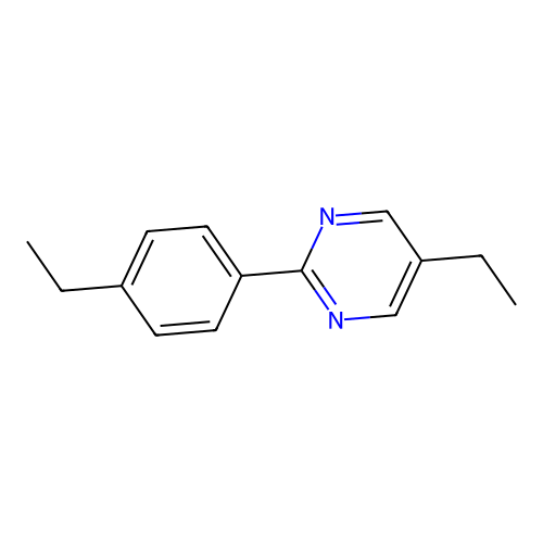 Pyrimidine, 5-ethyl-2-(4-ethylphenyl)- structure