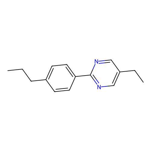 Pyrimidine, 5-ethyl-2-(4-propylphenyl)- structure