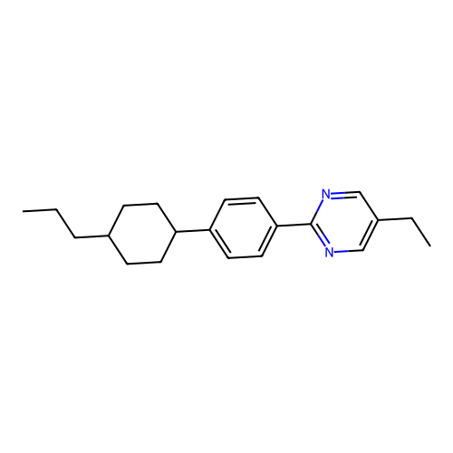 5-Ethyl-2-[4-(4-propylcyclohexyl)phenyl]pyrimidine structure