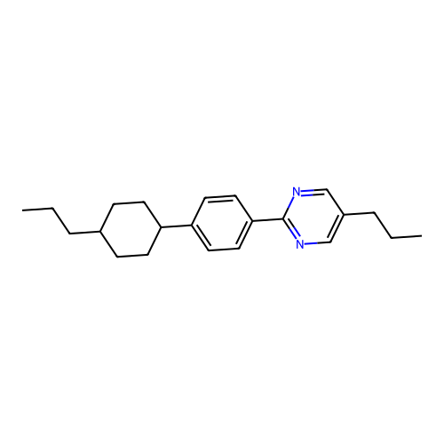 5-Propyl-2-[4-(4-propylcyclohexyl)phenyl]pyrimidine structure