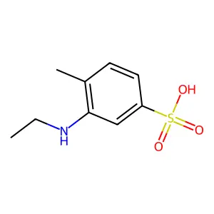 2-(Ethylamino)toluene-4-sulfonic acid structure