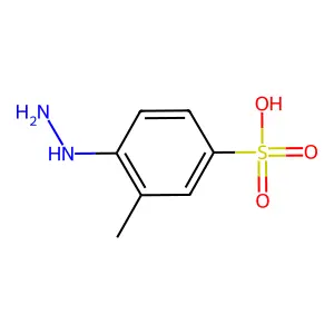 6-Hydrazino-m-toluenesulphonic acid structure