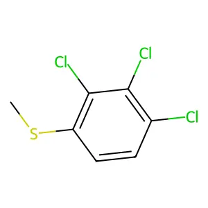 Benzene, 1,2,3-trichloro-4-(methylthio)- structure