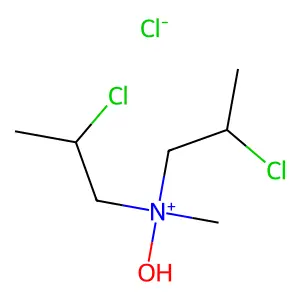 Dipropylamine, 2,2'-dichloro-N-methyl-, N-oxide, hydrochloride structure