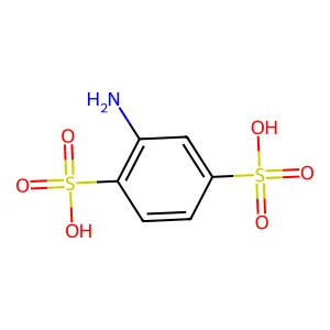 2-Amino-p-benzenedisulfonic acid structure