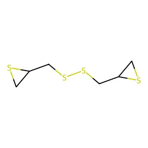 2,2'-(Disulfanediylbis(methylene))bis(thiirane) structure