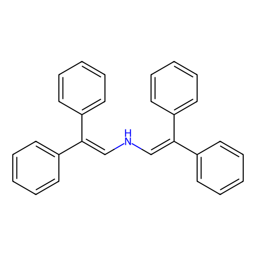 N-(2,2-Diphenylethenyl)-2,2-diphenylethen-1-amine structure