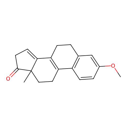 3-methoxy-13-methyl-7,11,12,16-tetrahydro-6H-cyclopenta[a]phenanthren-17-one structure
