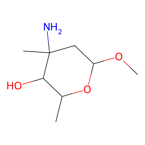 4-Amino-6-methoxy-2,4-dimethyl-tetrahydropyran-3-ol structure