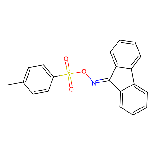 9H-Fluoren-9-one,O-[(4-methylphenyl)sulfonyl]oxime structure