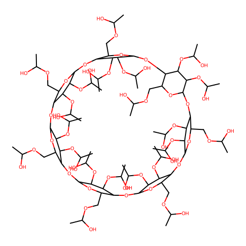 Hydroxyethyl-|A-cyclodextrin structure