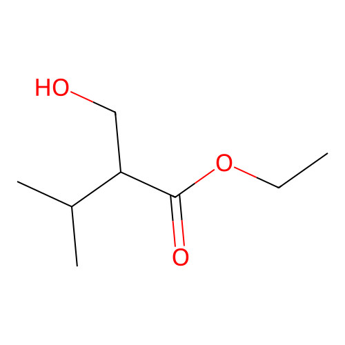 Ethyl 2-(hydroxymethyl)-3-methylbutanoate structure