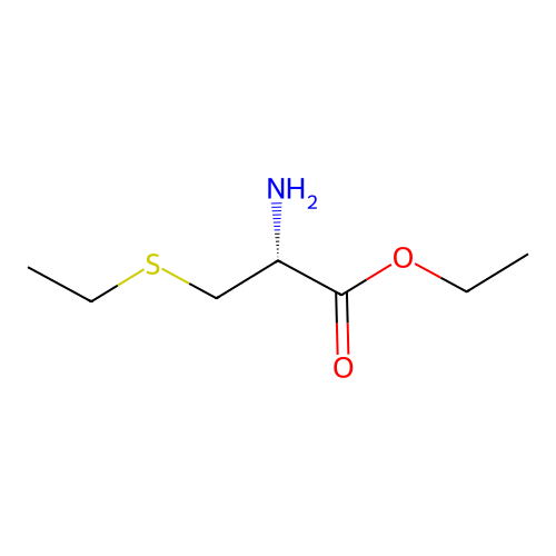 Ethyl (2R)-2-amino-3-(ethylsulfanyl)propanoate structure