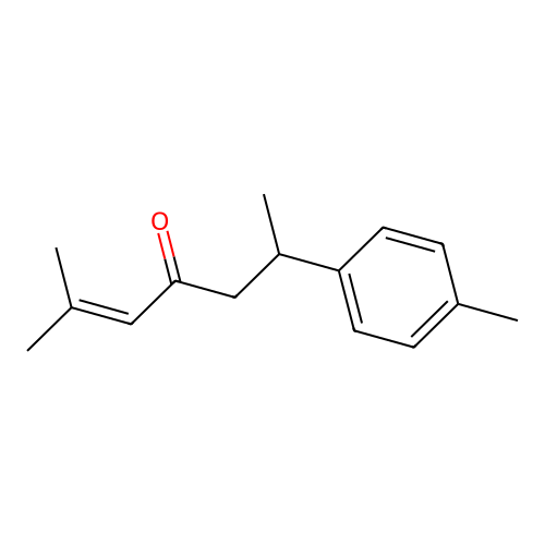 2-Methyl-6-(4-methylphenyl)hept-2-en-4-one structure