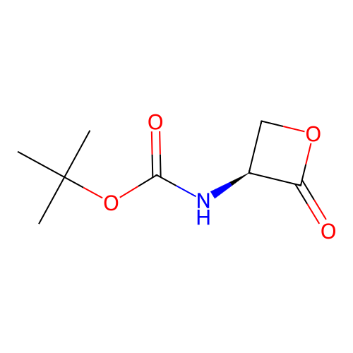N-(tert-Butoxycarbonyl)-L-serine beta-lactone structure