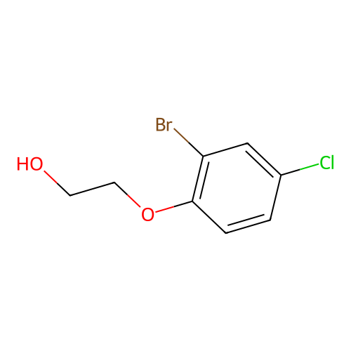 2-(2-Bromo-4-chlorophenoxy)ethan-1-ol structure