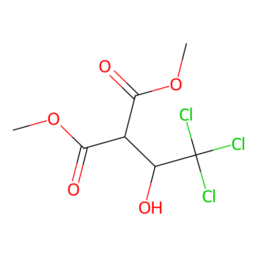 Dimethyl 2-(2,2,2-trichloro-1-hydroxyethyl)malonate structure