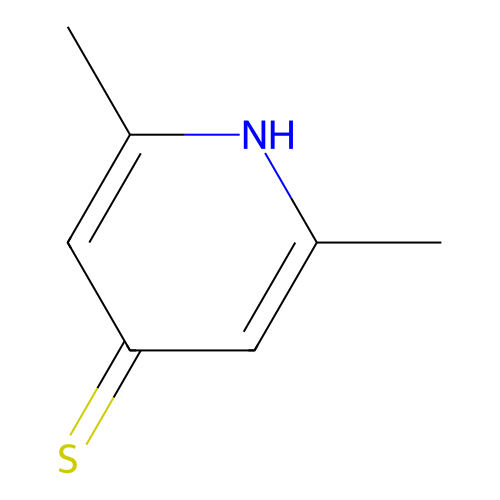 2,6-dimethyl-1H-pyridine-4-thione structure