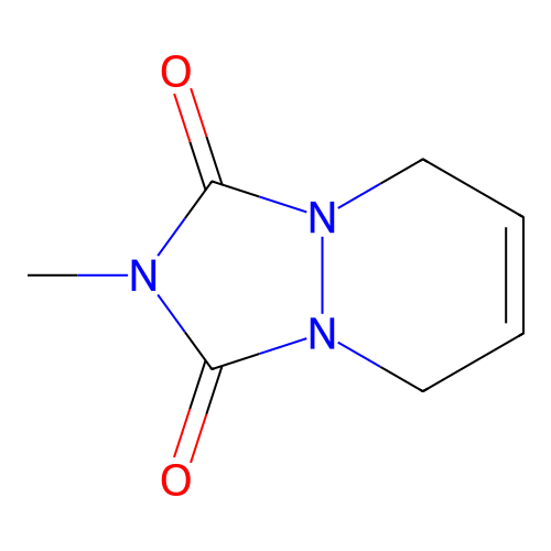 5,8-Dihydro-2-methyl-1H-(1,2,4)triazolo(1,2-a)pyridazine-1,3(2H)-dione structure