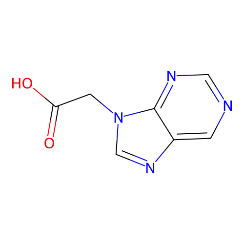 2-(9H-purin-9-yl)acetic acid structure