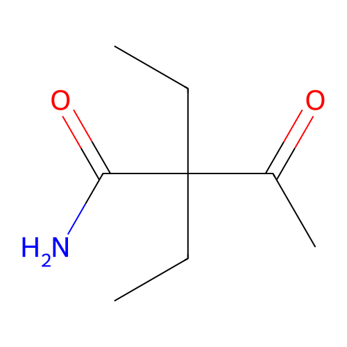 2,2-Diethyl-3-oxobutanamide structure