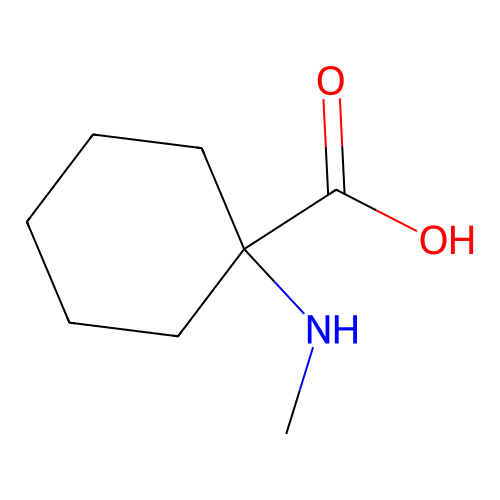 1-(Methylamino)cyclohexanecarboxylic acid structure