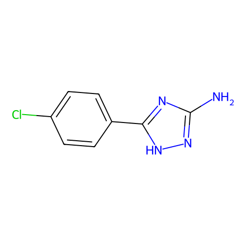 3-(4-chlorophenyl)-1H-1,2,4-triazol-5-amine structure