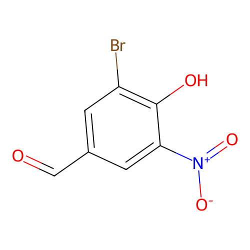3-Bromo-4-hydroxy-5-nitrobenzaldehyde structure