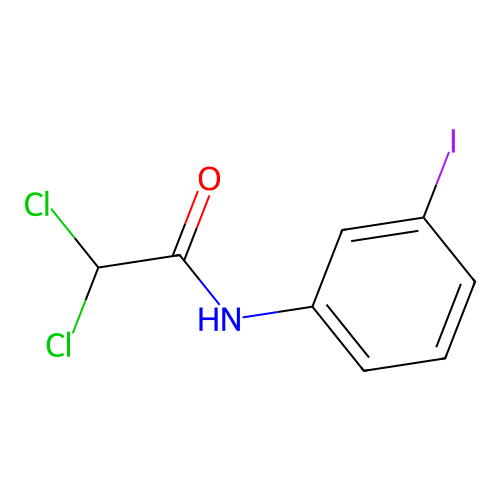 2,2-dichloro-N-(3-iodophenyl)acetamide structure