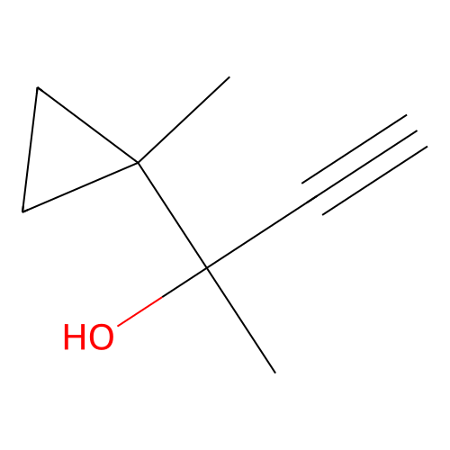 2-(1-Methylcyclopropyl)but-3-yn-2-ol structure