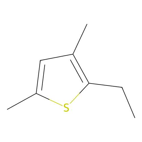 2-Ethyl-3,5-dimethylthiophene structure
