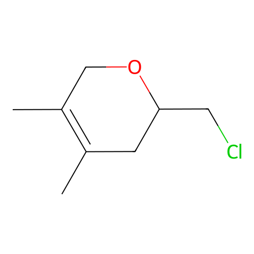 2-(chloromethyl)-4,5-dimethyl-3,6-dihydro-2H-pyran structure